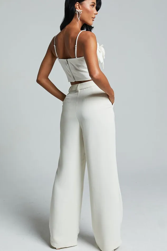 Stephany Top 8211 Floral Applique Cami Top In White Women Showpo Tops