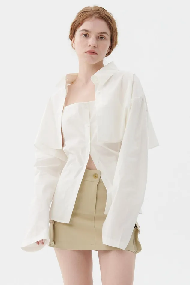 Storets Ainsley Cami And Shirt Set Women Shirts and Blouses Storets Ainsley Cami And Shirt Set Women Shirts and Blouses