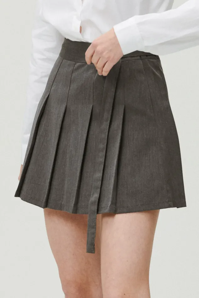 Storets Allie Belted Pleated Skirt Women Skirts