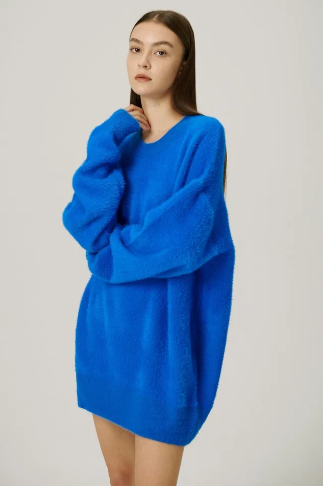 Storets Andy Fuzzy SweaterDress Women Sweaters and Knitwears