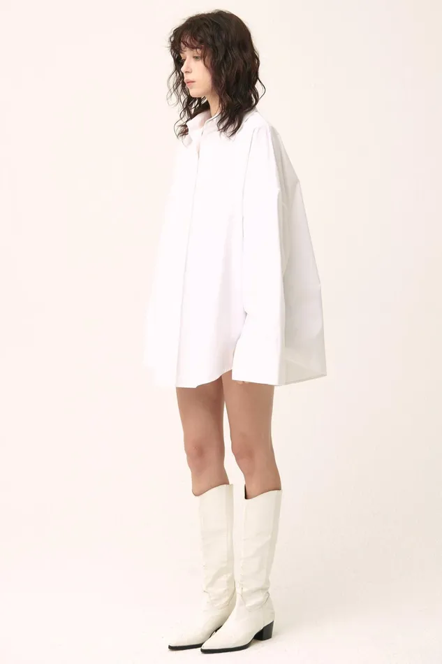 Storets Ariana Oversized Fit Shirt Women Mini Dresses