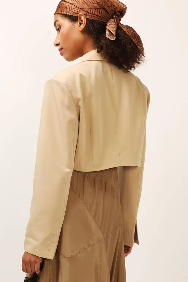 Storets Arianna Padded Crop Jacket Women Blazer