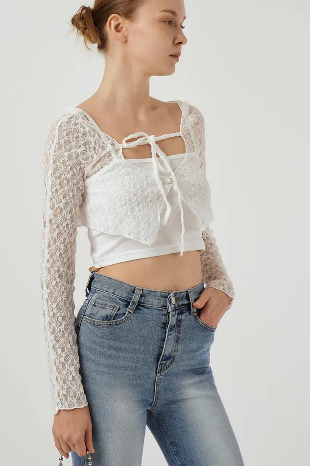 Storets Ava Top and Cardi Set Women Cardigan
