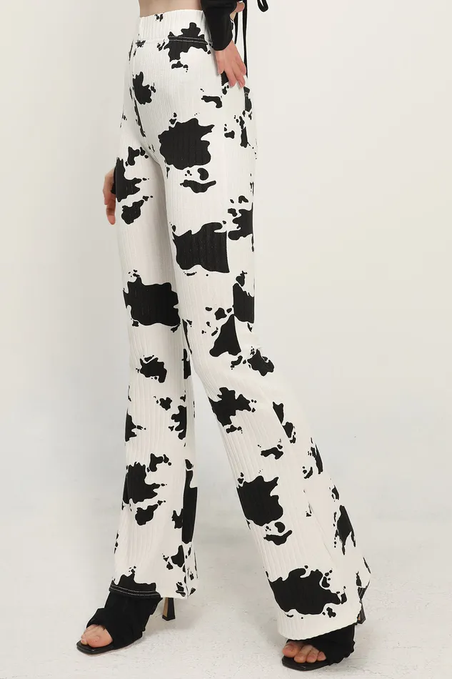 Storets Bailey Printed Bootcut Pants Women Trousers