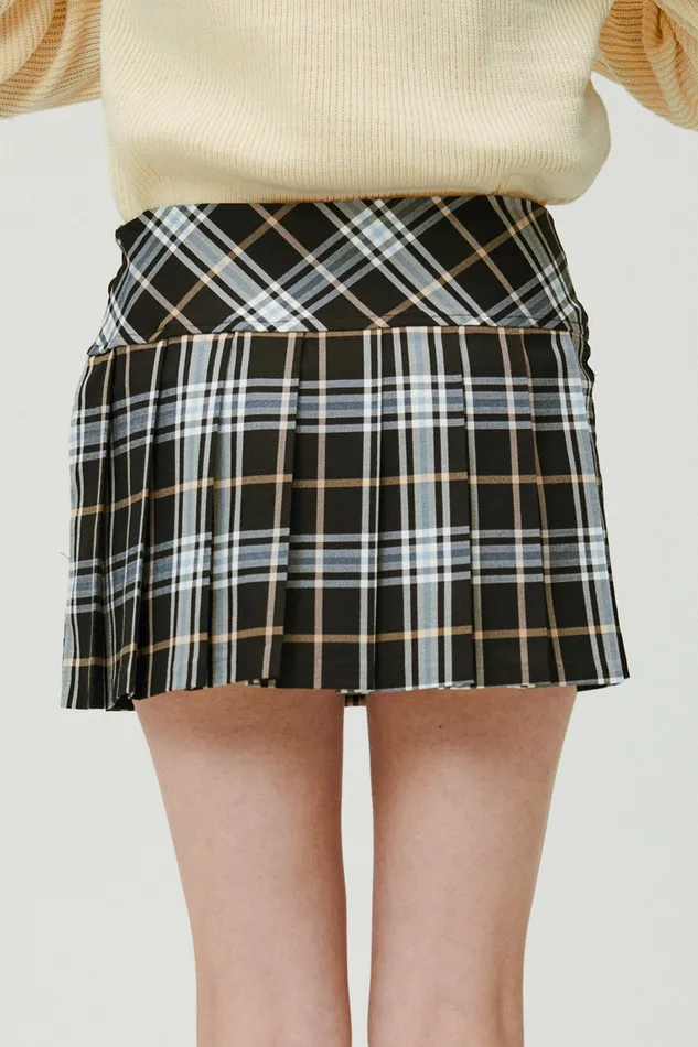 Storets Bella Pleated Skirt In Plaid Women Skirts