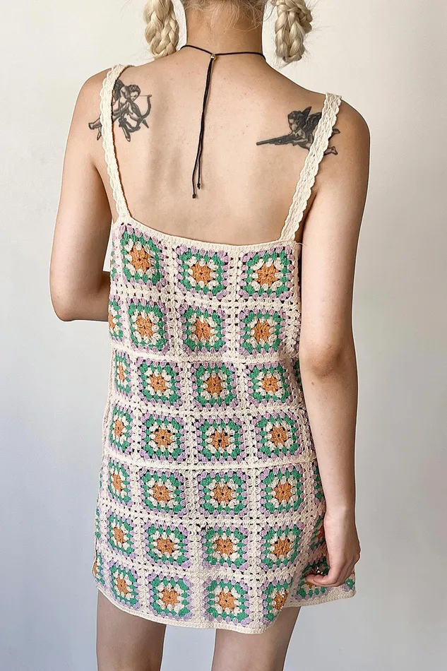 Storets Beverly Crochet Mini Dress Women Mini Dresses