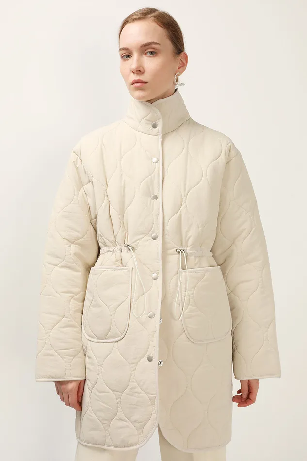 Storets Blair Quilted Borg Coat Women Jackets and Coats