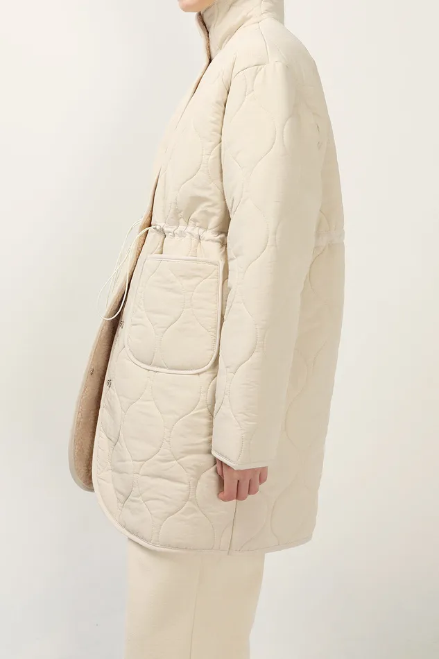 Storets Blair Quilted Borg Coat Women Jackets and Coats