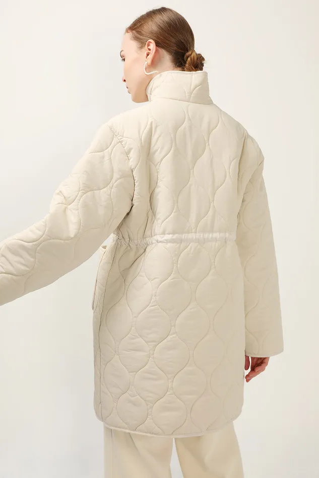 Storets Blair Quilted Borg Coat Women Jackets and Coats