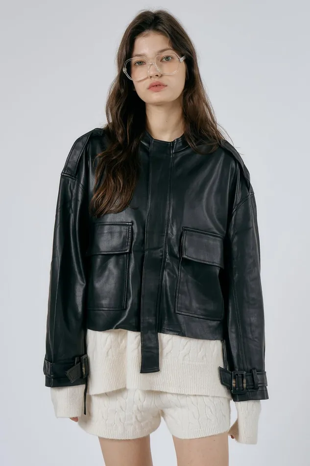 Storets Celina Faux Leather Rider Jacket Women Jackets and Coats