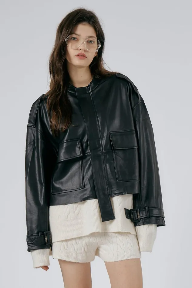 Storets Celina Faux Leather Rider Jacket Women Jackets and Coats Storets Celina Faux Leather Rider Jacket Women Jackets and Coats
