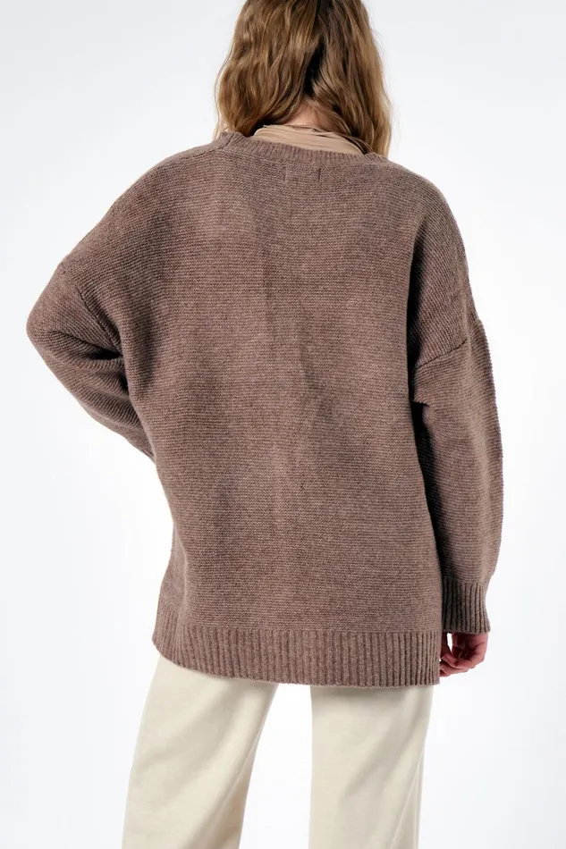 Storets Chantal Oversized Knitted Top And Cardi Set Women Tops Storets Chantal Oversized Knitted Top And Cardi Set Women Tops