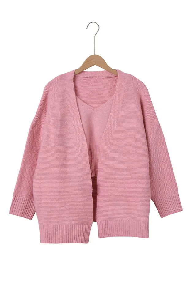 Storets Chantal Oversized Knitted Top And Cardi Set Women Tops Storets Chantal Oversized Knitted Top And Cardi Set Women Tops