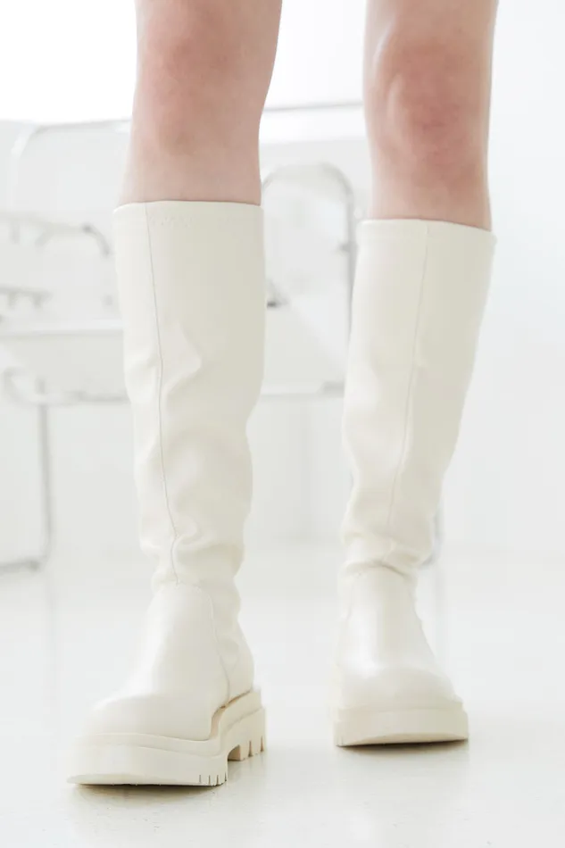 Storets Claire Stretchy Flatform Boots Women Shoes