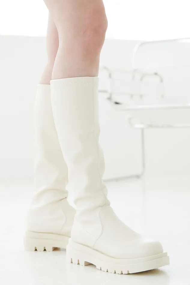 Storets Claire Stretchy Flatform Boots Women Shoes