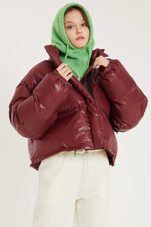 Storets Harlow Faux Leather Puffer Jacket Women Jackets and Coats