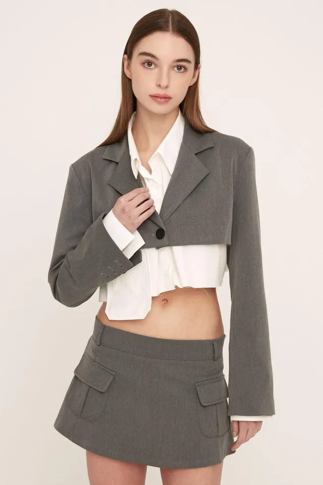 Storets Iris Micro Cropped Jacket Women Jackets and Coats