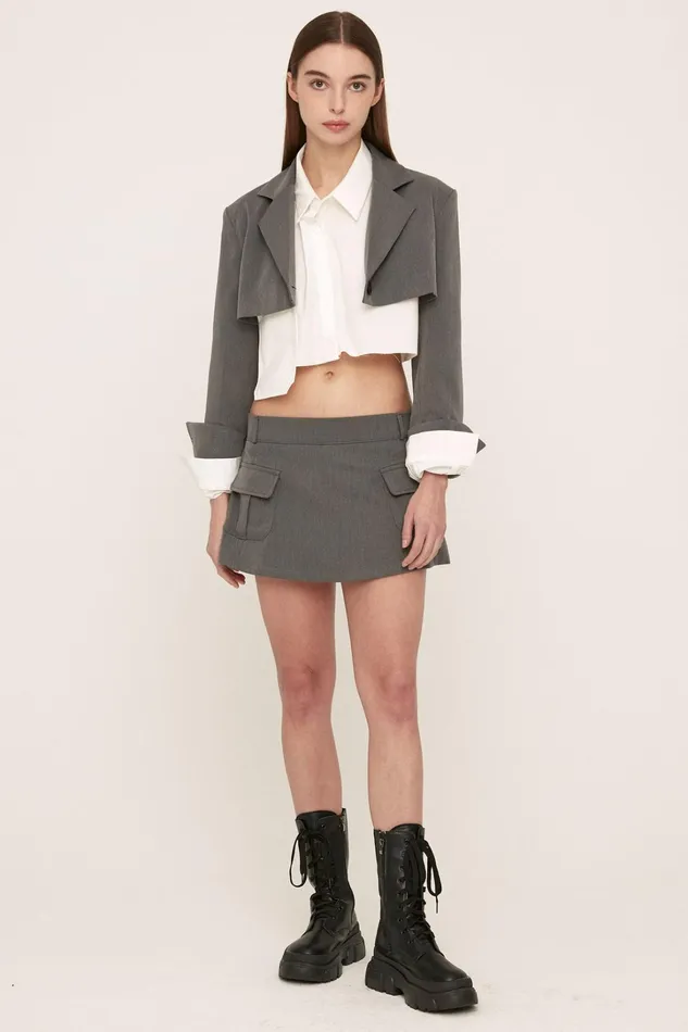 Storets Iris Micro Cropped Jacket Women Jackets and Coats Storets Iris Micro Cropped Jacket Women Jackets and Coats