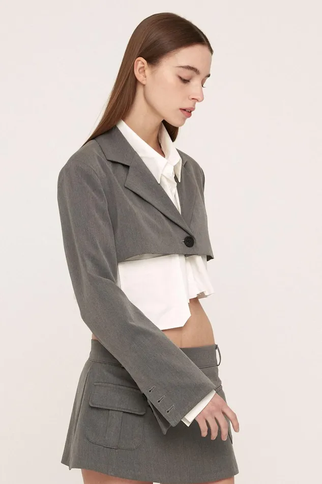 Storets Iris Micro Cropped Jacket Women Jackets and Coats Storets Iris Micro Cropped Jacket Women Jackets and Coats