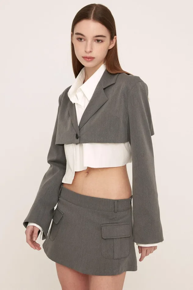 Storets Iris Micro Cropped Jacket Women Jackets and Coats Storets Iris Micro Cropped Jacket Women Jackets and Coats