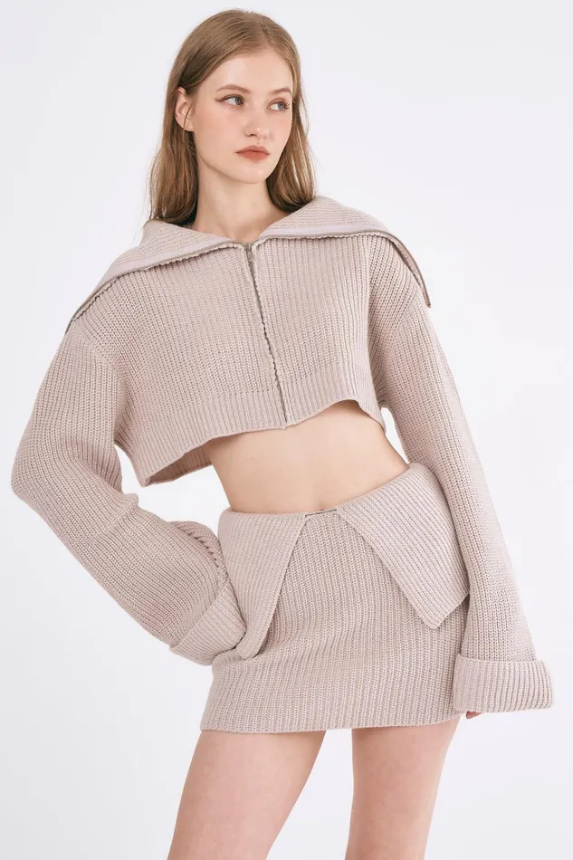 Storets Jade Chunky Knitted Jacket Women Jackets and Coats