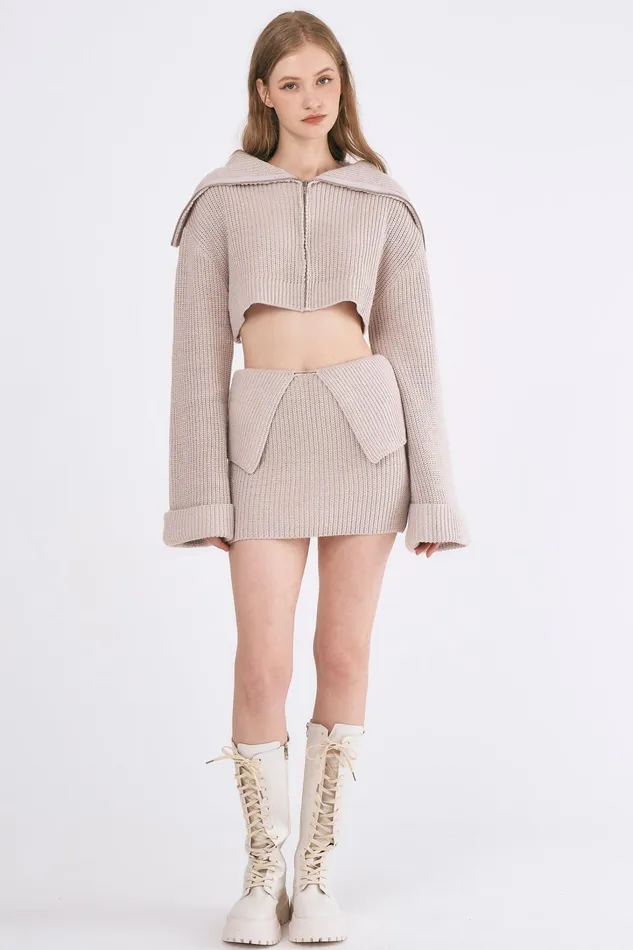 Storets Jade Chunky Knitted Jacket Women Jackets and Coats Storets Jade Chunky Knitted Jacket Women Jackets and Coats
