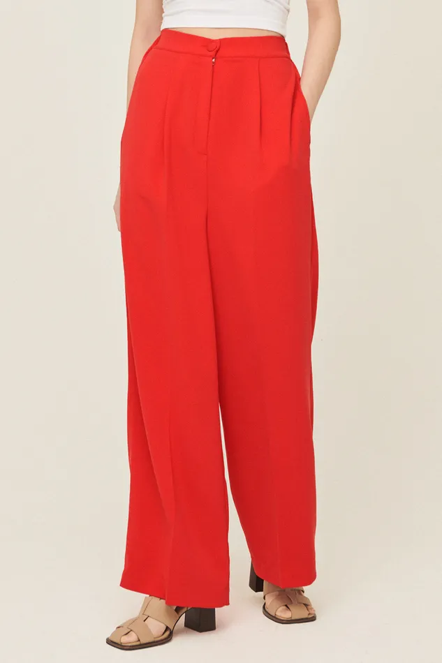 Storets Jania High Wide Leg Pants Women Trousers