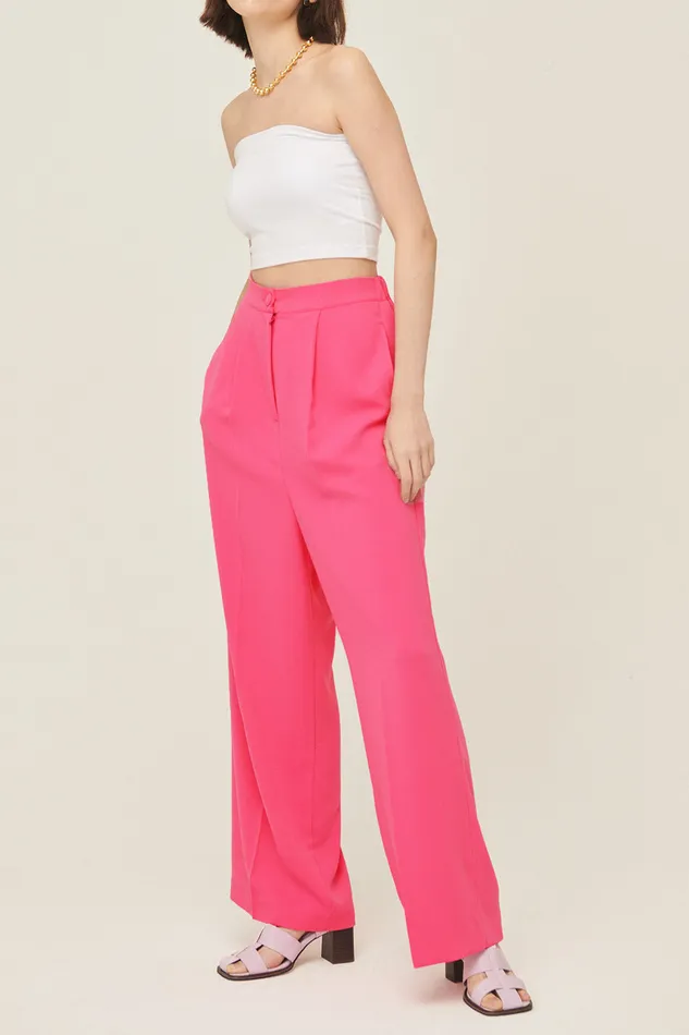 Storets Jania High Wide Leg Pants Women Trousers