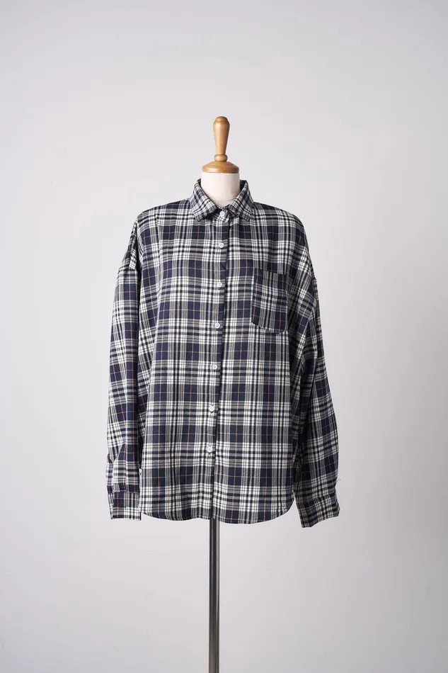 Storets Jenna Oversized Plaid Shirt Women Shirts and Blouses