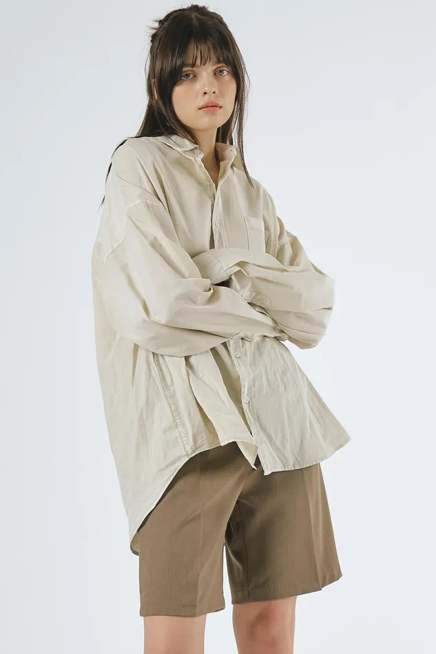 Storets Lydia Oversized Washed Shirt Women Shirts and Blouses Storets Lydia Oversized Washed Shirt Women Shirts and Blouses