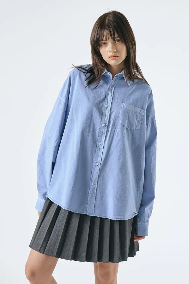 Storets Lydia Oversized Washed Shirt Women Shirts and Blouses Storets Lydia Oversized Washed Shirt Women Shirts and Blouses