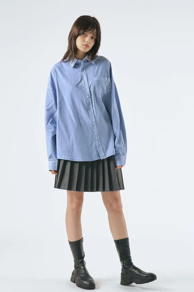 Storets Lydia Oversized Washed Shirt Women Shirts and Blouses Storets Lydia Oversized Washed Shirt Women Shirts and Blouses