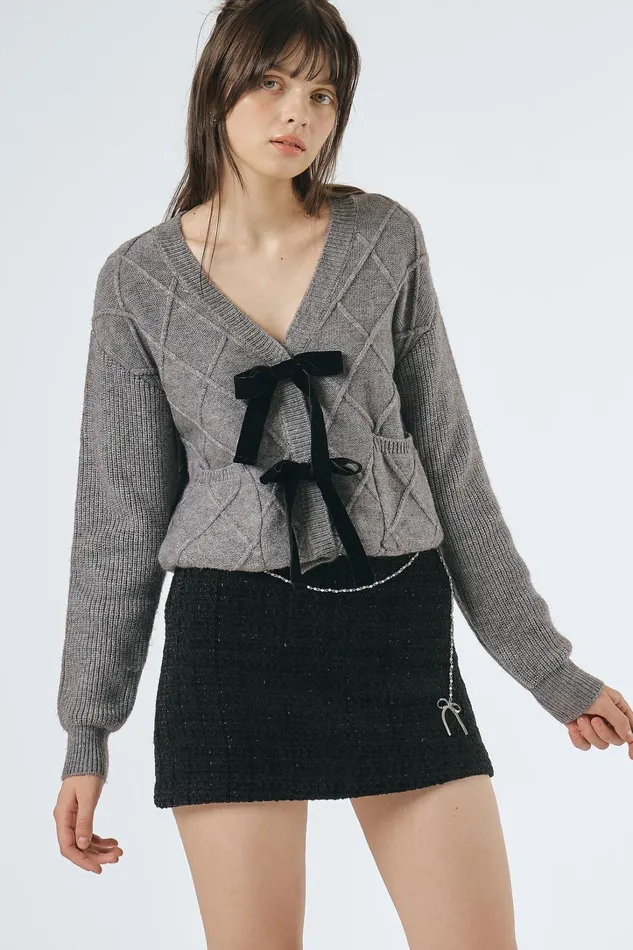 Storets Marley Sweater Jacket WBows Women Sweaters and Knitwears