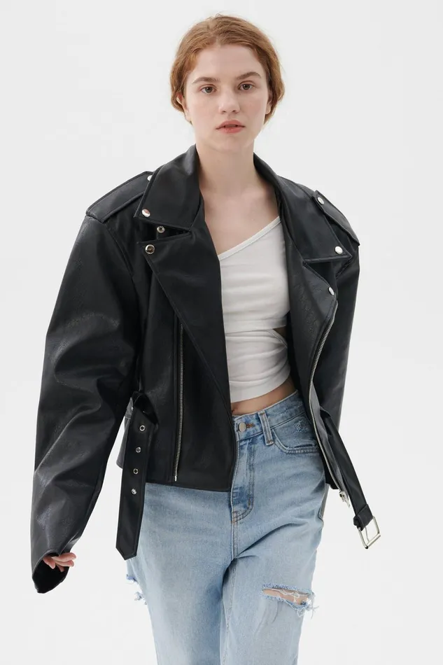 Storets Megan Oversized Rider Jacket Women Jackets and Coats