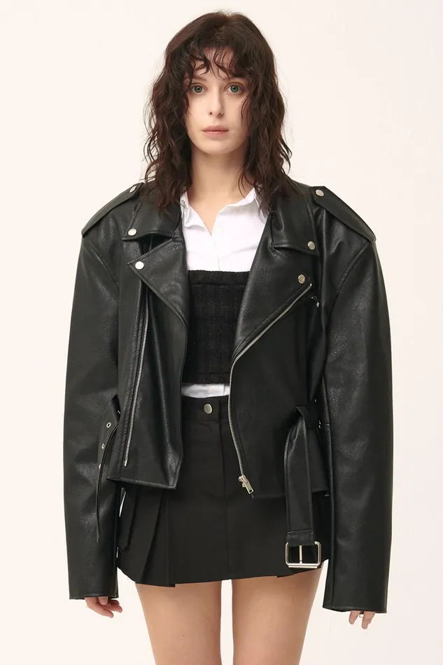 Storets Megan Oversized Rider Jacket Women Jackets and Coats Storets Megan Oversized Rider Jacket Women Jackets and Coats