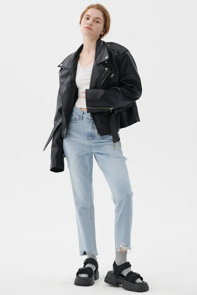 Storets Megan Oversized Rider Jacket Women Jackets and Coats Storets Megan Oversized Rider Jacket Women Jackets and Coats
