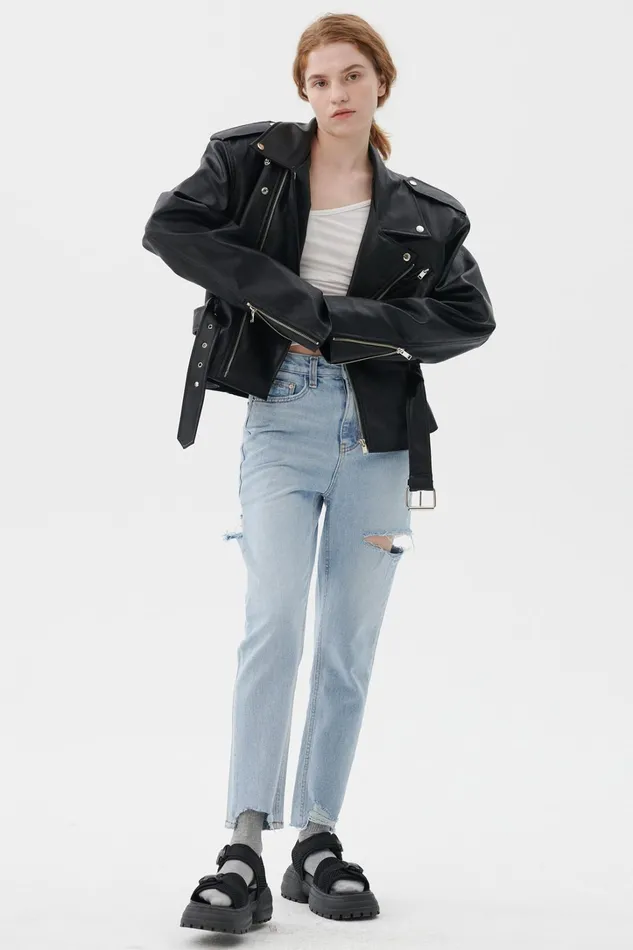 Storets Megan Oversized Rider Jacket Women Jackets and Coats Storets Megan Oversized Rider Jacket Women Jackets and Coats