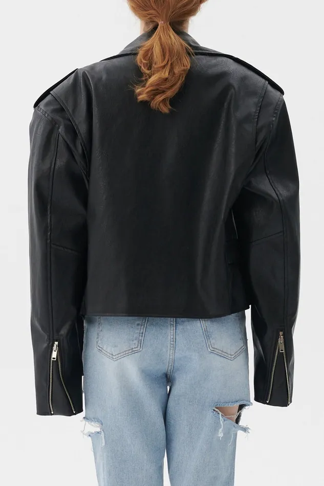 Storets Megan Oversized Rider Jacket Women Jackets and Coats Storets Megan Oversized Rider Jacket Women Jackets and Coats