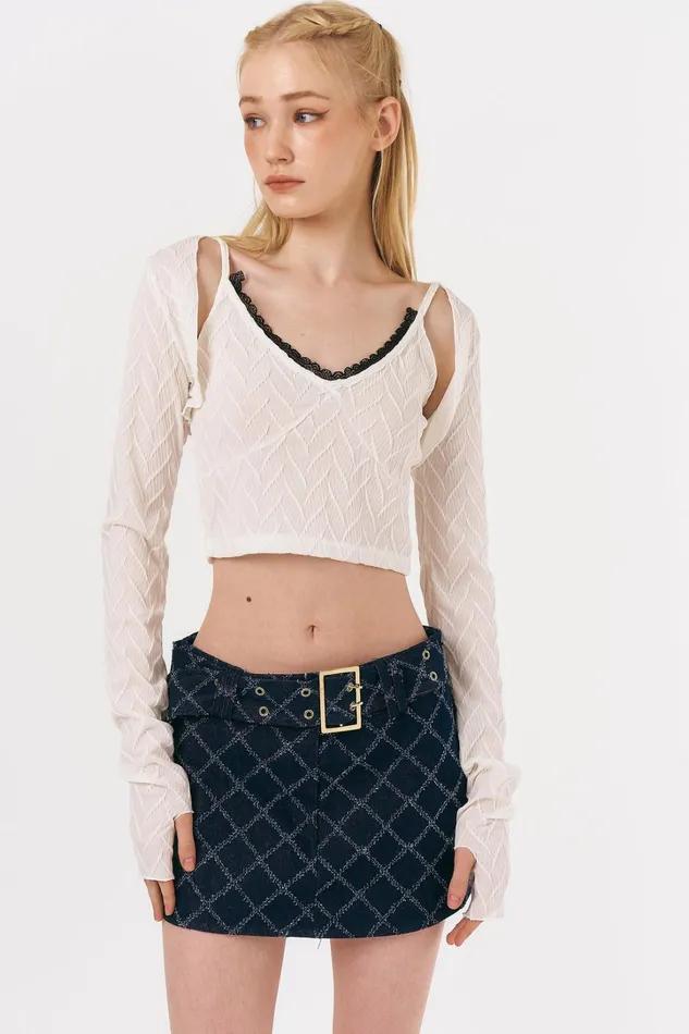 Storets Melissa Micro Mini Denim Skirt Women Skirts
