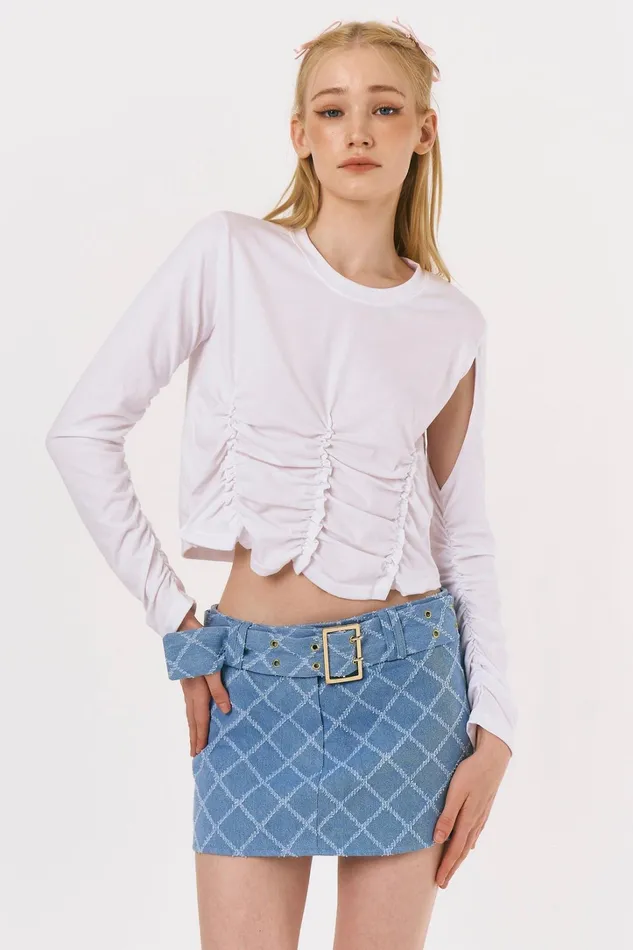Storets Melissa Micro Mini Denim Skirt Women Skirts