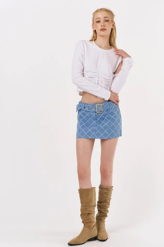 Storets Melissa Micro Mini Denim Skirt Women Skirts