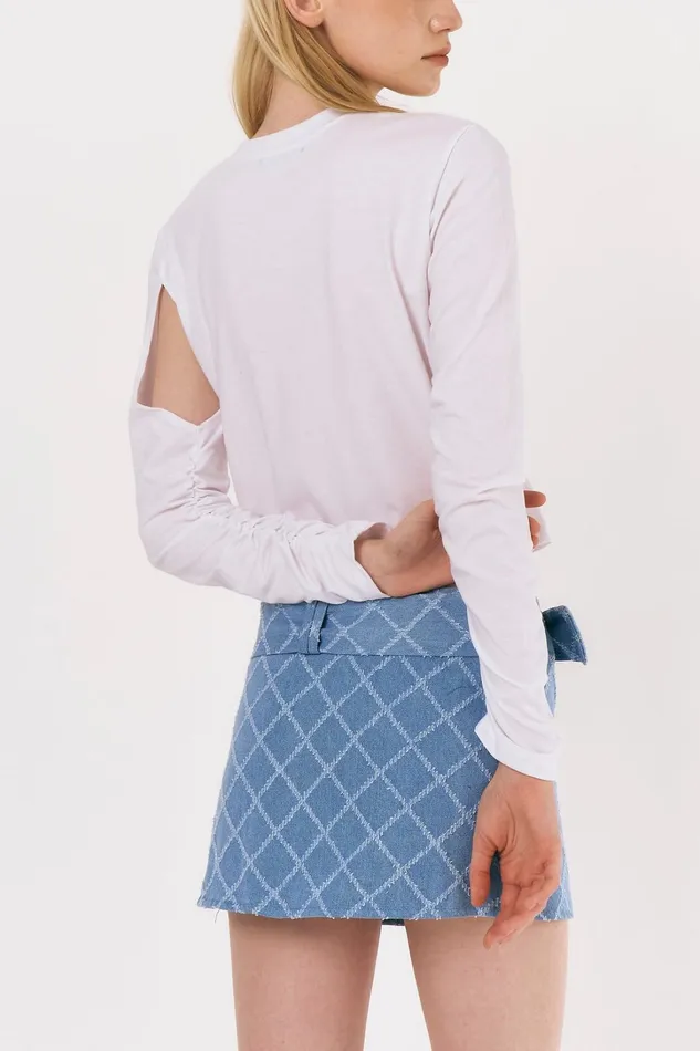 Storets Melissa Micro Mini Denim Skirt Women Skirts