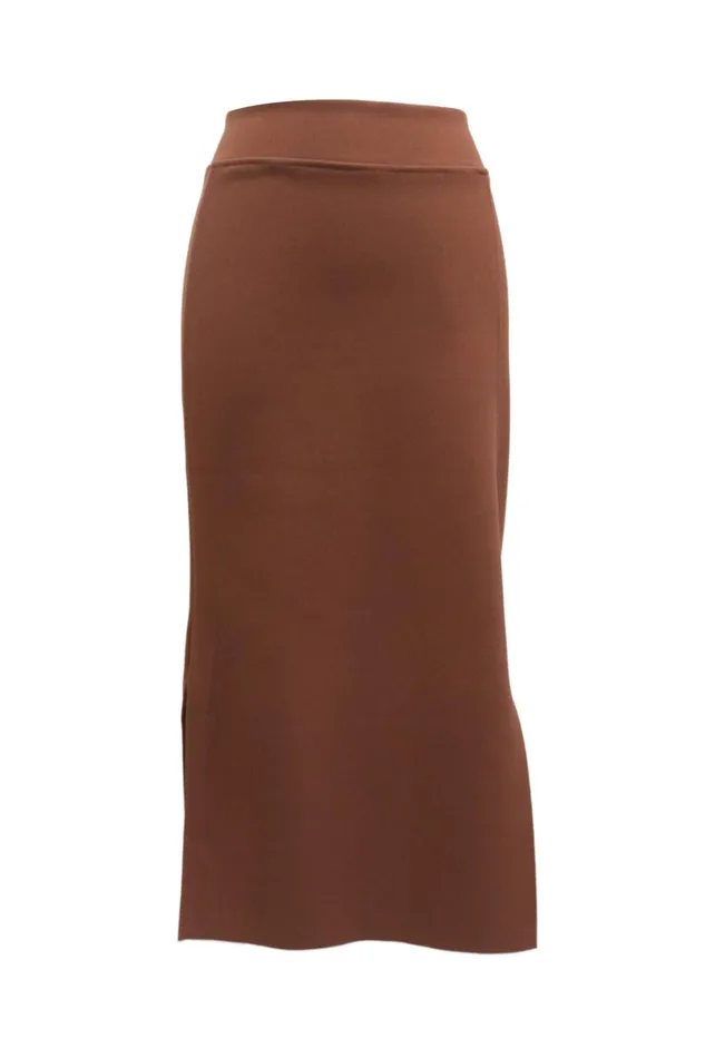 Storets Melissa Slit Front Stretch Skirt Women Skirts