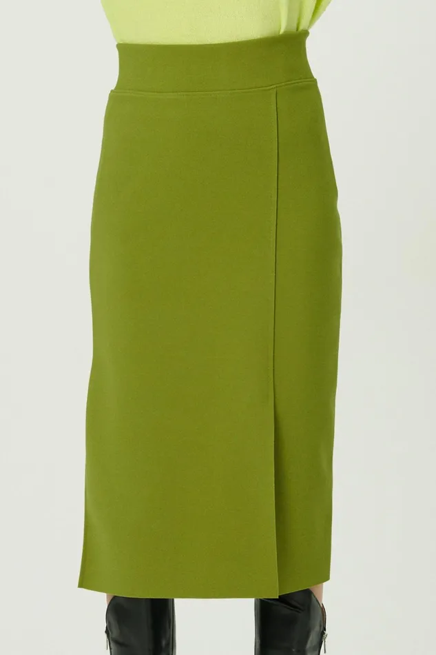 Storets Melissa Slit Front Stretch Skirt Women Skirts