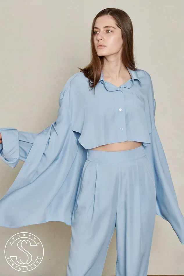 Storets MultiWay Layered Bamboo Shirt Women Shirts and Blouses