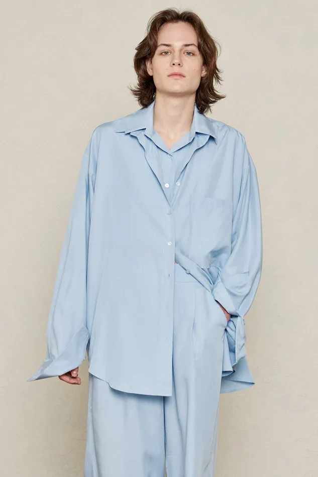 Storets MultiWay Layered Bamboo Shirt Women Shirts and Blouses