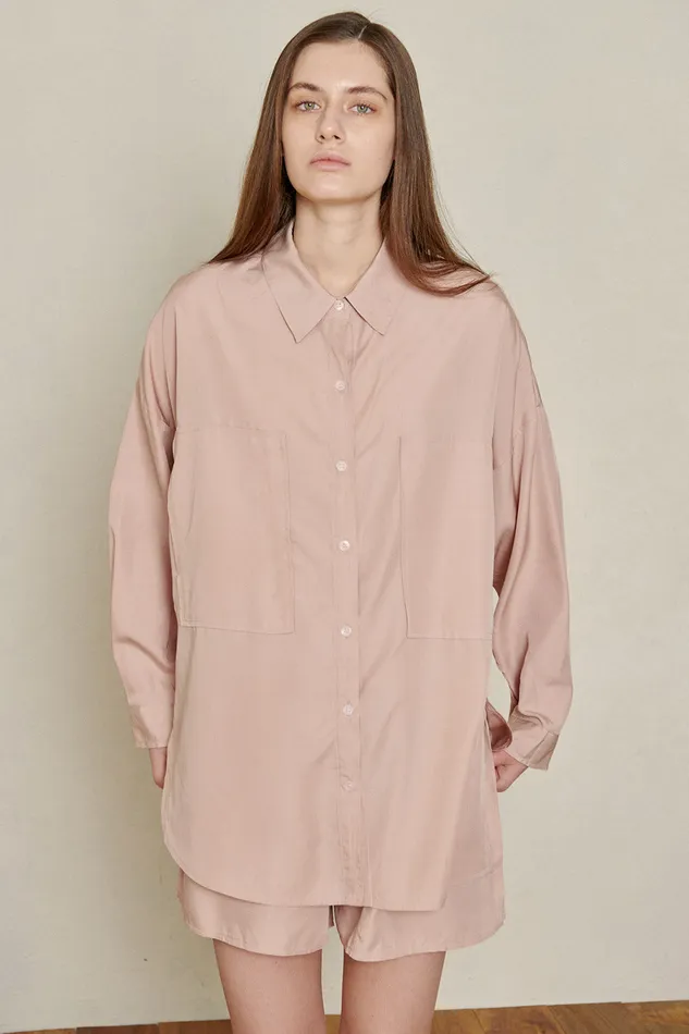 Storets Oversized Bamboo Shirt Women Shirts and Blouses