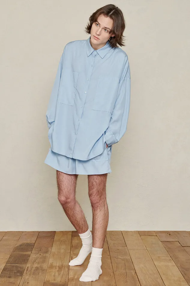 Storets Oversized Bamboo Shirt Women Shirts and Blouses