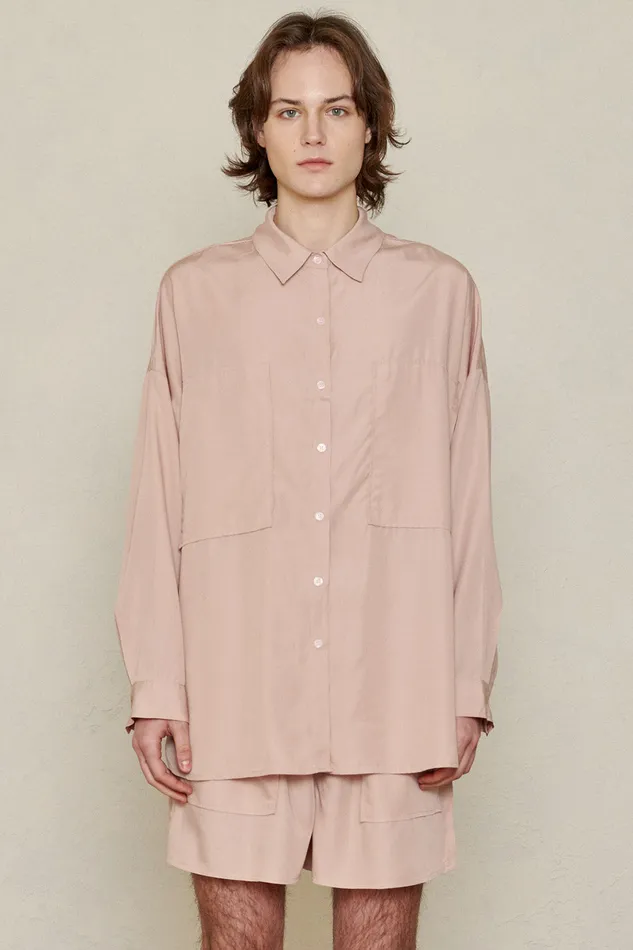 Storets Oversized Bamboo Shirt Women Shirts and Blouses