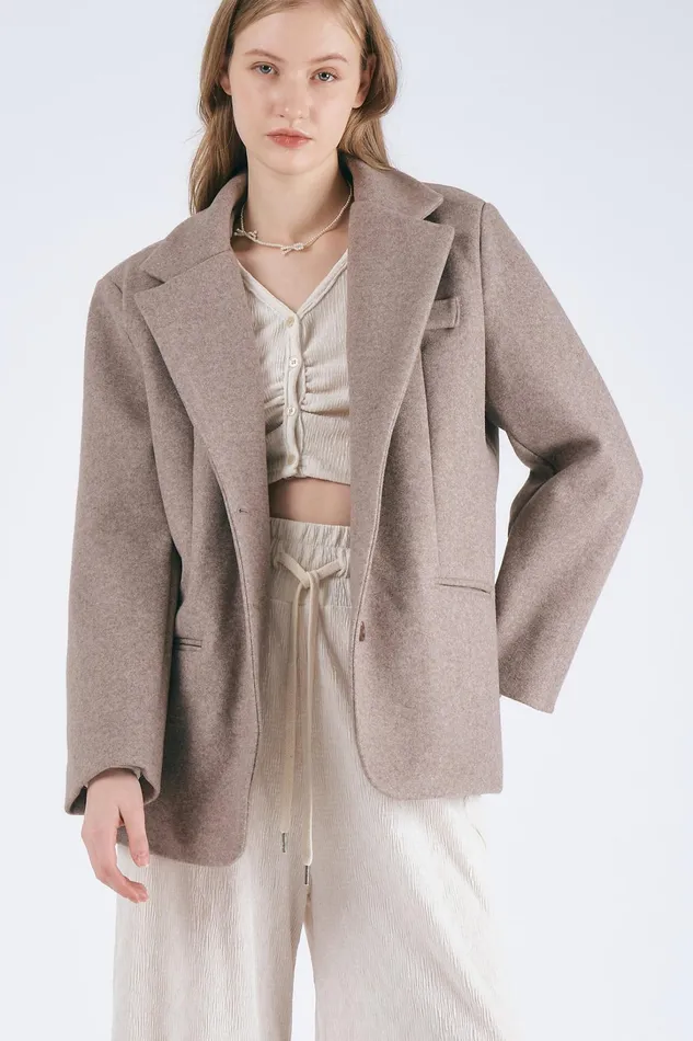 Storets Poppy Woolblend Quilted Blazer Women Blazer